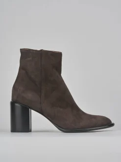 Online Stivaletti tacco 7cm camoscio testa Donna Stivaletti Tacco Alto