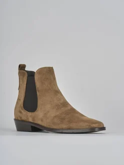 Online Stivaletti tacco 2cm camoscio Donna Stivaletti Tacco Basso