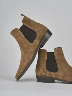 Online Stivaletti tacco 2cm camoscio Donna Stivaletti Tacco Basso