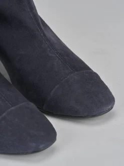 Hot Stivaletti tacco 5cm camoscio Donna Stivaletti Tacco Alto