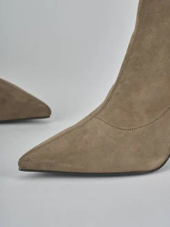 Online Stivaletti tacco 7cm camoscio Donna Stivaletti Tacco Alto