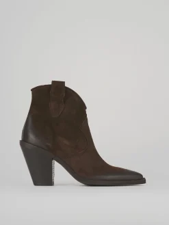 New Stivaletti tacco 7cm camoscio testa Donna Stivaletti Tacco Alto