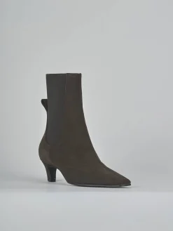 Best Stivaletti tacco 5cm camoscio testa Donna Stivaletti Tacco Alto