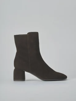 Clearance Stivaletti tacco 6cm camoscio testa Donna Stivaletti Tacco Alto