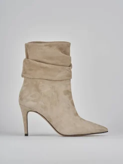 Clearance Stivaletti tacco 9cm camoscio Donna Stivaletti Tacco Alto