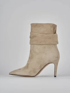 Clearance Stivaletti tacco 9cm camoscio Donna Stivaletti Tacco Alto