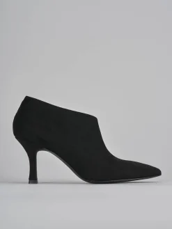 New Stivaletti tacco 7cm camoscio Donna Stivaletti Tacco Alto