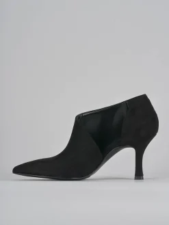 New Stivaletti tacco 7cm camoscio Donna Stivaletti Tacco Alto