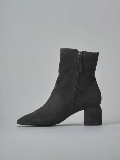 Outlet Stivaletti tacco 6cm camoscio Donna Stivaletti Tacco Alto