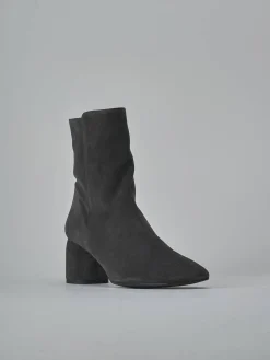 Outlet Stivaletti tacco 6cm camoscio Donna Stivaletti Tacco Alto