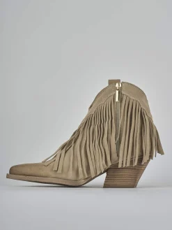 Discount Stivaletti tacco 7cm camoscio Donna Stivaletti Tacco Alto