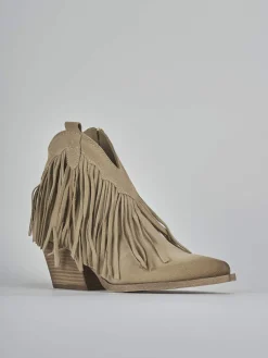 Discount Stivaletti tacco 7cm camoscio Donna Stivaletti Tacco Alto