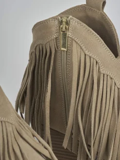 Discount Stivaletti tacco 7cm camoscio Donna Stivaletti Tacco Alto