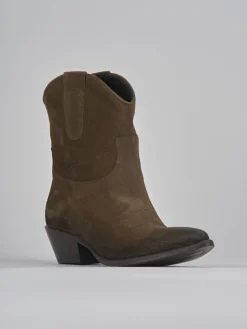 New Stivaletti tacco 3cm camoscio Donna Stivaletti Tacco Basso