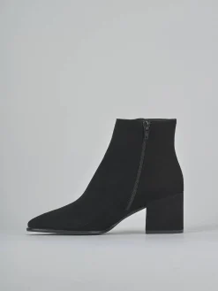 New Stivaletti tacco 5cm camoscio Donna Stivaletti Tacco Alto