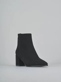 New Stivaletti tacco 5cm camoscio Donna Stivaletti Tacco Alto