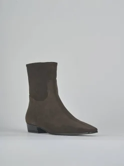 New Stivaletti tacco 3cm camoscio testa Donna Stivaletti Tacco Basso