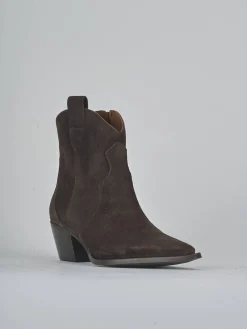 Clearance Stivaletti tacco 6cm camoscio testa Donna Stivaletti Tacco Alto