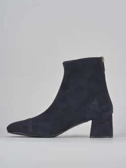 Stivaletti tacco 6cm camoscio Donna Stivaletti Tacco Alto