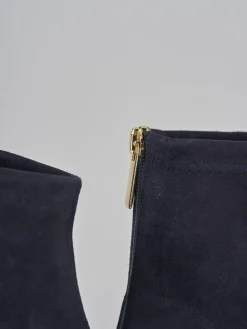 Stivaletti tacco 6cm camoscio Donna Stivaletti Tacco Alto