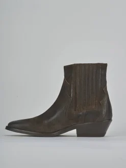 Online Stivaletti tacco 4cm camoscio testa Donna Stivaletti Tacco Basso