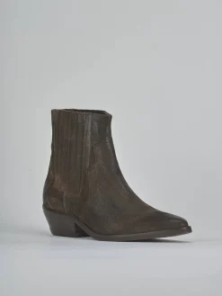 Online Stivaletti tacco 4cm camoscio testa Donna Stivaletti Tacco Basso