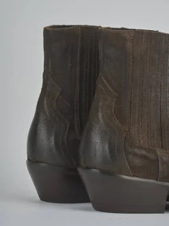 Online Stivaletti tacco 4cm camoscio testa Donna Stivaletti Tacco Basso