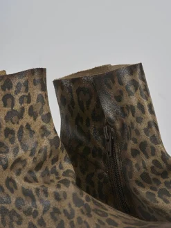 Sale Stivaletti tacco 2cm camoscio Donna Stivaletti Tacco Basso