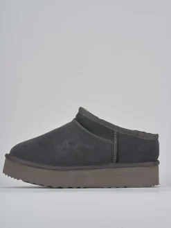 Clearance Stivaletti tacco 2cm camoscio Donna Stivaletti Tacco Basso