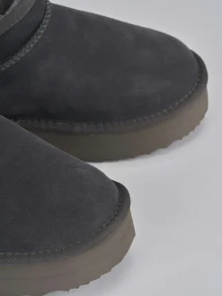 Clearance Stivaletti tacco 2cm camoscio Donna Stivaletti Tacco Basso