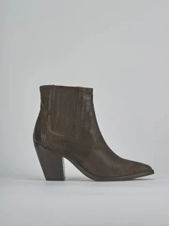 Discount Stivaletti tacco 9cm camoscio testa Donna Stivaletti Tacco Alto