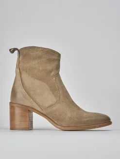 Clearance Stivaletti tacco 6cm camoscio Donna Stivaletti Tacco Alto