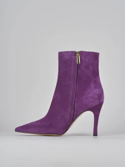 Outlet Stivaletti tacco 9cm camoscio Donna Stivaletti Tacco Alto