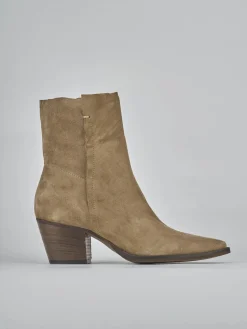 Clearance Stivaletti tacco 6cm camoscio Donna Stivaletti Tacco Alto