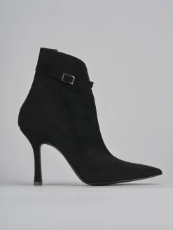 Outlet Stivaletti tacco 9cm camoscio Donna Stivaletti Tacco Alto