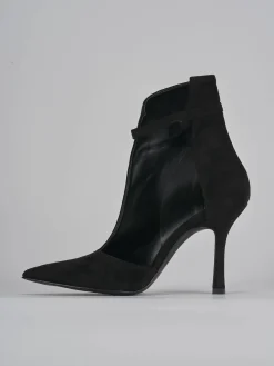 Outlet Stivaletti tacco 9cm camoscio Donna Stivaletti Tacco Alto