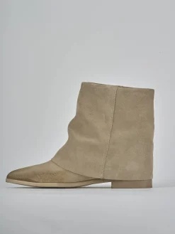 Outlet Stivaletti tacco 1cm camoscio Donna Stivaletti Tacco Basso