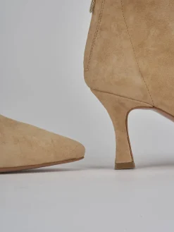 Hot Stivaletti tacco 7cm camoscio Donna Stivaletti Tacco Alto