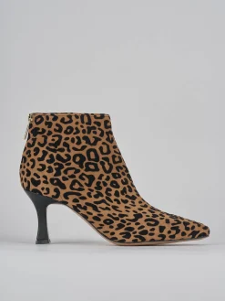 Discount Stivaletti tacco 7cm camoscio Donna Stivaletti Tacco Alto