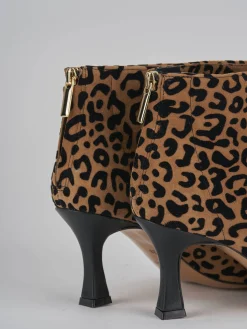 Discount Stivaletti tacco 7cm camoscio Donna Stivaletti Tacco Alto