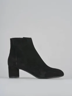 New Stivaletti tacco 6cm camoscio Donna Stivaletti Tacco Alto