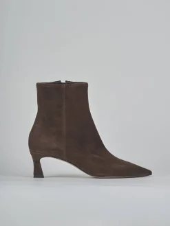 Clearance Stivaletti tacco 6cm camoscio testa Donna Stivaletti Tacco Alto