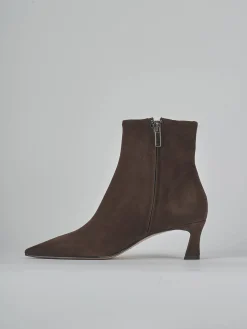 Clearance Stivaletti tacco 6cm camoscio testa Donna Stivaletti Tacco Alto