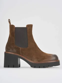 Hot Stivaletti tacco 6cm camoscio Donna Stivaletti Tacco Alto