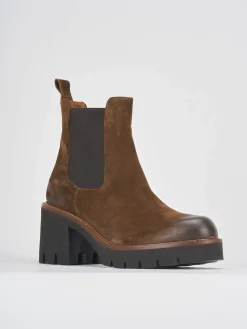 Hot Stivaletti tacco 6cm camoscio Donna Stivaletti Tacco Alto