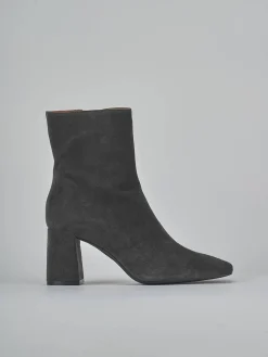 Outlet Stivaletti tacco 7cm camoscio Donna Stivaletti Tacco Alto