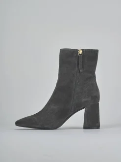 Outlet Stivaletti tacco 7cm camoscio Donna Stivaletti Tacco Alto