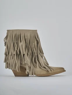 Sale Stivaletti tacco 7cm camoscio Donna Stivaletti Tacco Alto