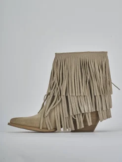 Sale Stivaletti tacco 7cm camoscio Donna Stivaletti Tacco Alto