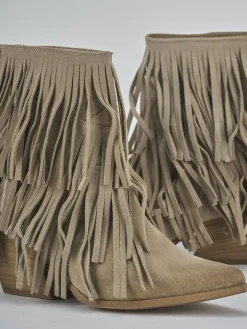 Sale Stivaletti tacco 7cm camoscio Donna Stivaletti Tacco Alto